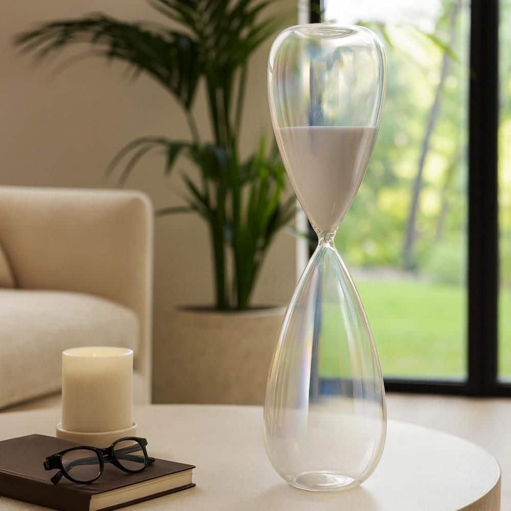 Clear 6 in. x 23 in. Glass Large Cassandra Hourglass price history on PriceWatchPro