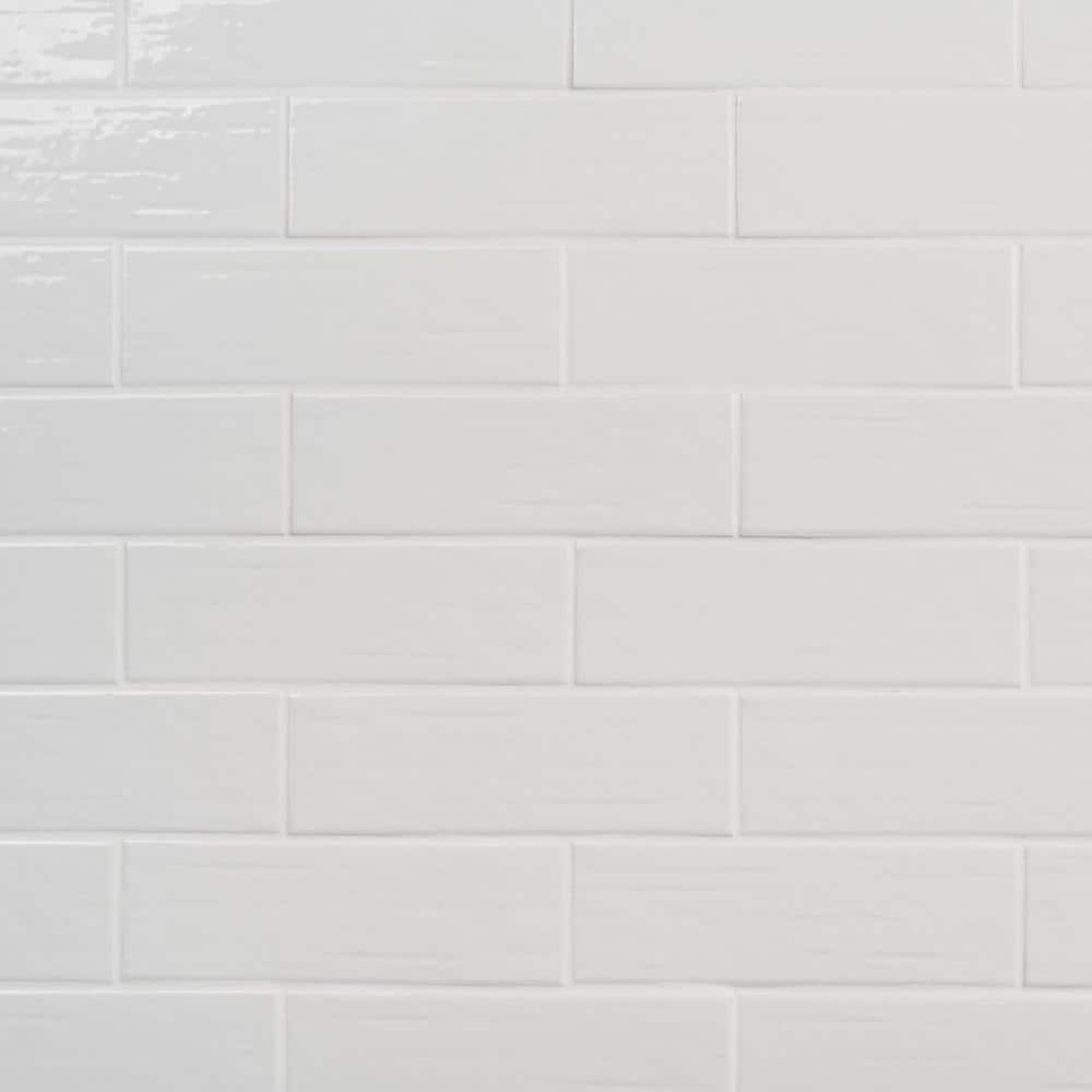 Ivy Hill Tile Crux Polished White 2.81 in. x 0.43 in. Polished