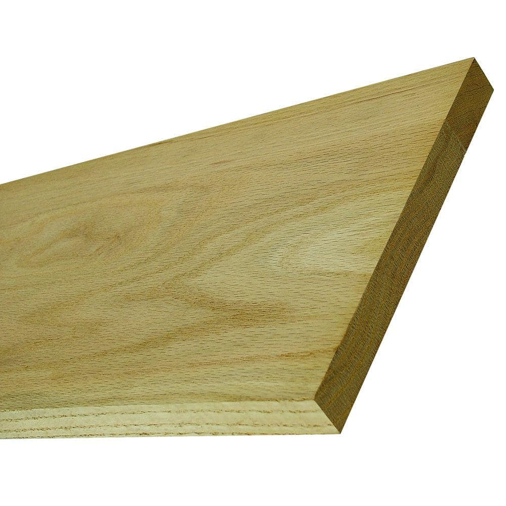 EVERMARK Stair Parts 48 in. x 7-1/4 in. x 3/4 in. Unfinished Red Oak ...