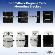 T Rack 5 lbs. Propane Tank Mounting Bracket Strap for RV, Trailers and Campervan