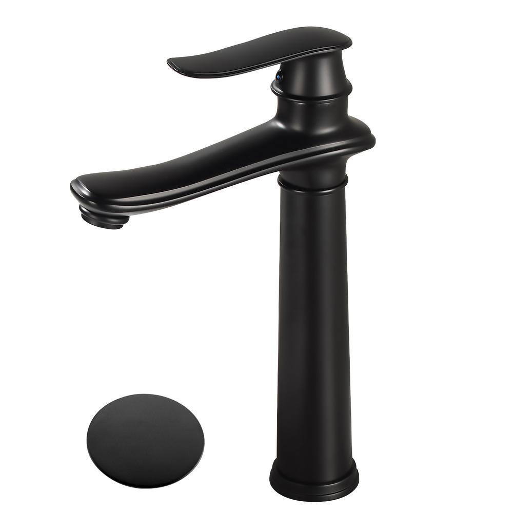 Single Handle Single Hole Bathroom Vessel Sink Faucet, Waterfall Bathroom S