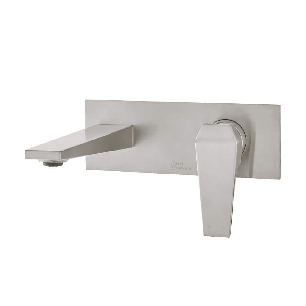 Voltaire Brushed Nickel Single-Handle Wall-Mount Bathroom Faucet