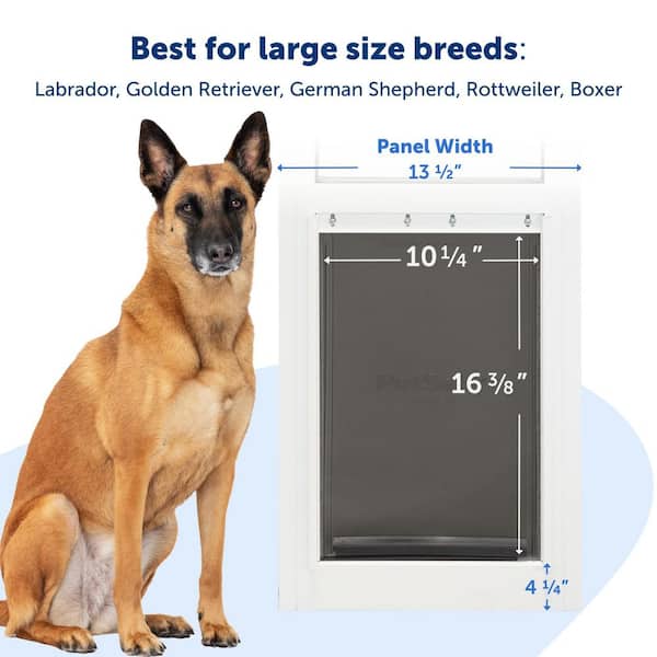 PetSafe 10-1/4 in. x 16-3/8 in. Large White Freedom Patio Panel