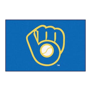 MLB Milwaukee Brewers Blue 2 ft. x 3 ft. Area Rug