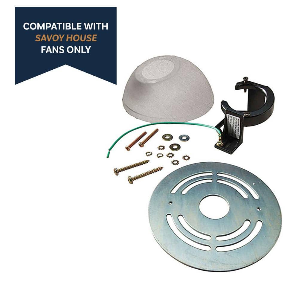 Satin Nickel Ceiling Fan Slope Kit