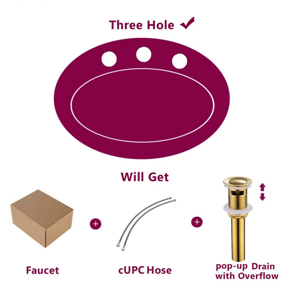 Brushed Gold Double Handle Waterfall Bathroom Faucet