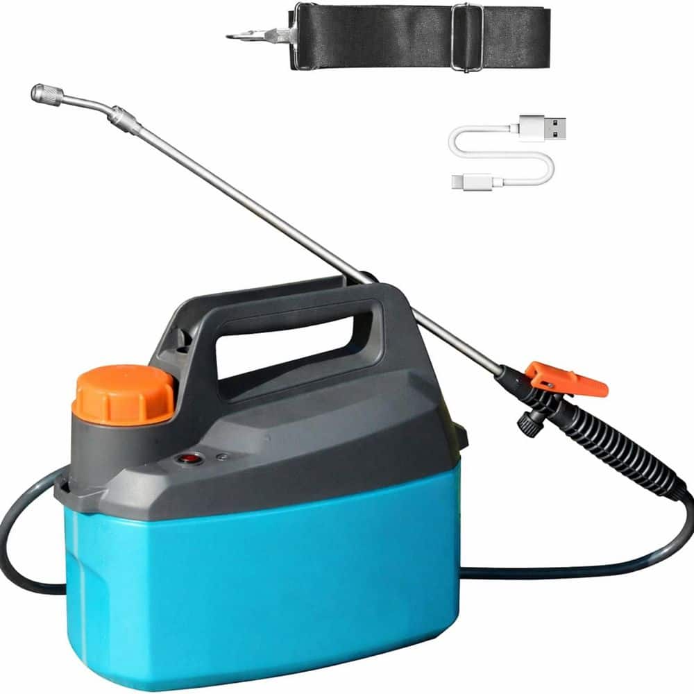 1 gal. Cordless Garden Sprayer with Telescopic Wand and Adjustable ...