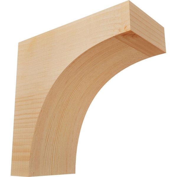 Ekena Millwork 5-1/2 in. x 12 in. x 12 in. Douglas Fir Huntington Smooth Corbel