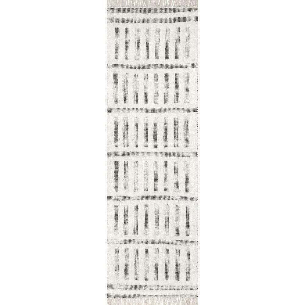 Merrick Tasseled Cotton and Wool Ivory 3 ft. x 8 ft. Runner Rug price history on PriceWatchPro