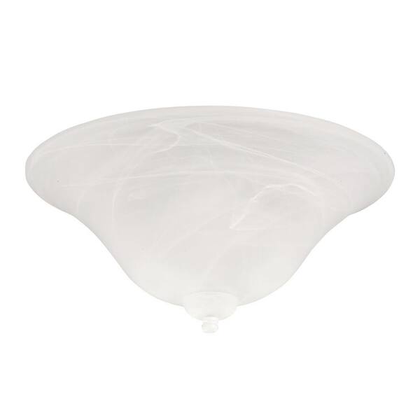 Illumine Zephyr 3-Light Alabaster Swirl Ceiling Fan Light Kit