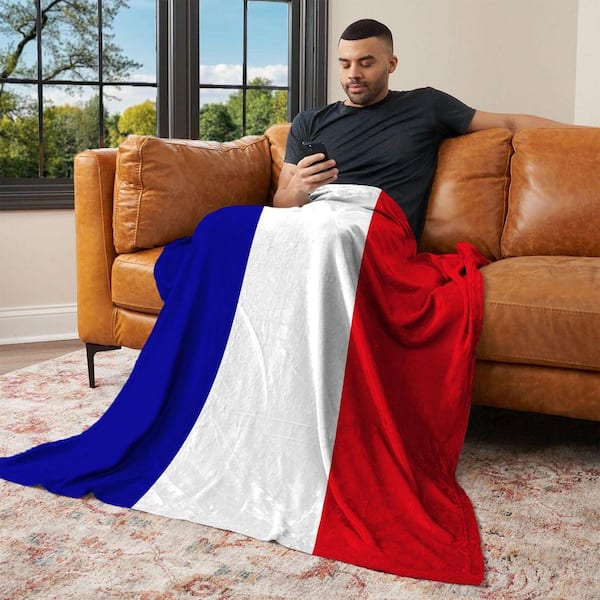 France Flag Silk Touch Throw Blanket 50x60 in.