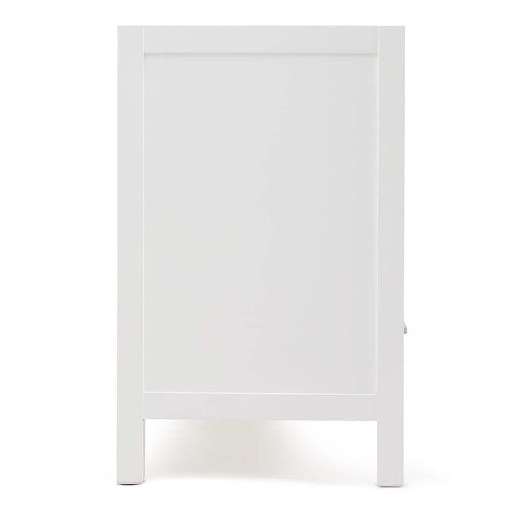 Ariel Cambridge 72" White Double Freestanding Vanity Cabinet
