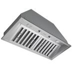 Pro 34 in. 600 CFM Ducted Insert Range Hood with LED Lights in Stainless Steel