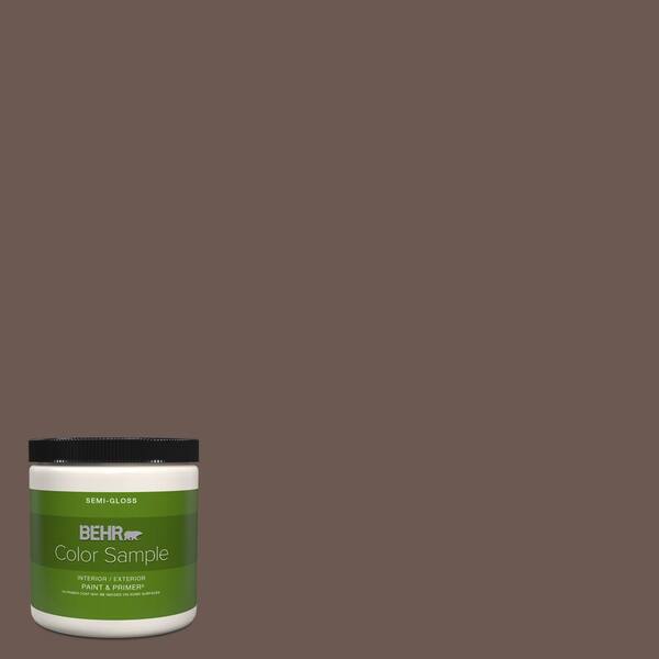 BEHR PREMIUM PLUS 8 oz. N1807 Oiled Teak SemiGloss Interior/Exterior