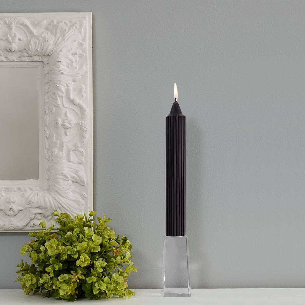 Grecian Collenette 9 in. Black Unscented Taper Candle (Set of 4) price history on PriceWatchPro