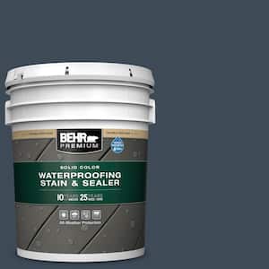 5 gal. #SC-101 Atlantic Solid Color Waterproofing Exterior Wood Stain and Sealer