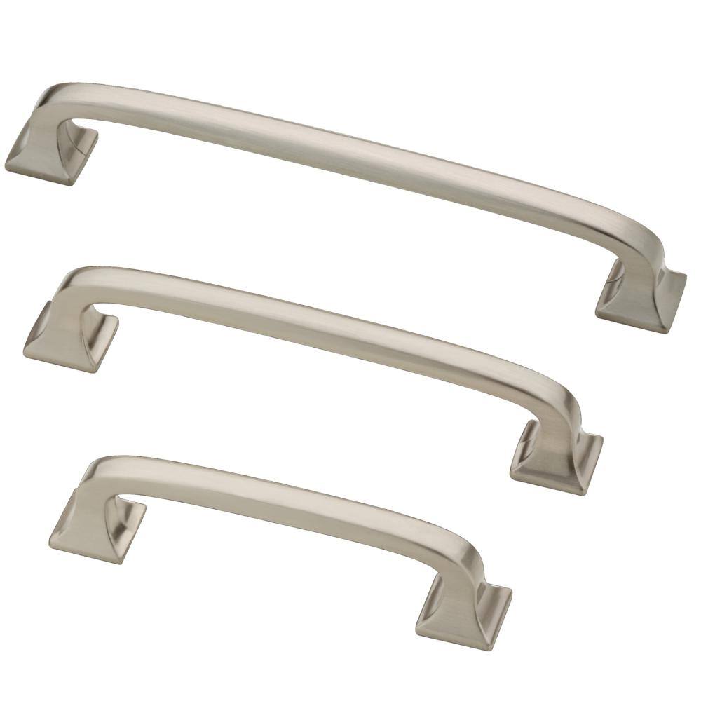 Satin Nickel 4" Cabinet Drawer Pull with Mounting Hardware
