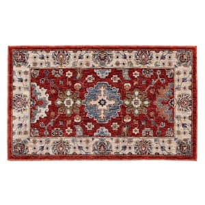 Earltown Rust 1 ft. 10 in. x 3 ft. Oriental Polyester Scatter Area Rug