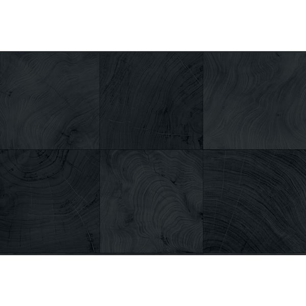 Seabrook Designs 60.75 sq. ft. Midnight Blue Kemi Embossed Vinyl Unpasted Wallpaper Roll