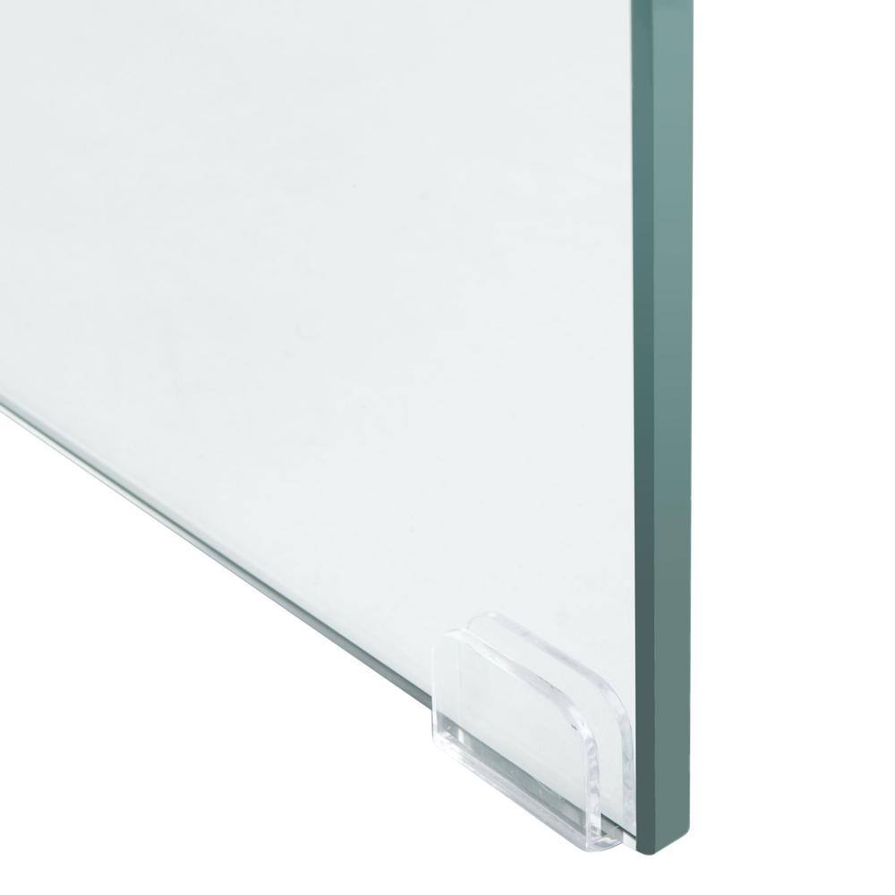 Kayley Rectangular Glass and Marble Coffee Table
