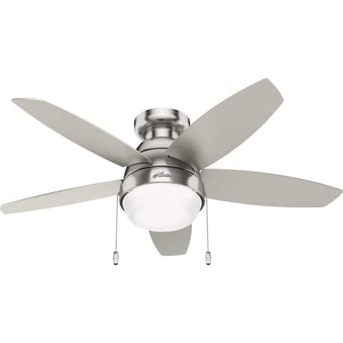 Lilliana 44 in. Indoor Brushed Nickel Ceiling Fan with Light Kit Ceiling Fans With Lights