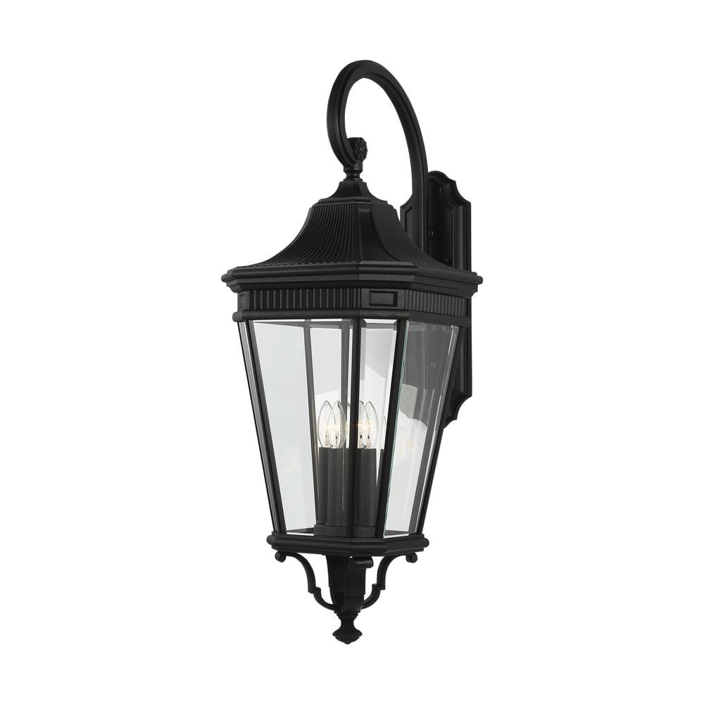 Generation Lighting Cotswold Lane 4-Light Black Outdoor 36.25 in