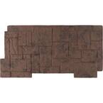 49 in. x 24-1/2 in. Castle Rock Stacked Stone, StoneWall Faux Stone Siding Panel