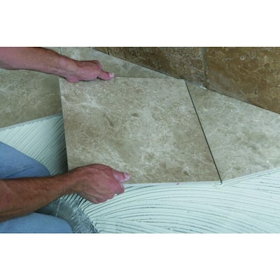 Natural Stone and Large Tile 50 lb. White Premium Mortar
