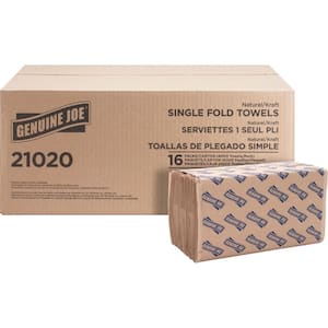 Single-Fold Value Paper Towels (250 Sheets per Pack)