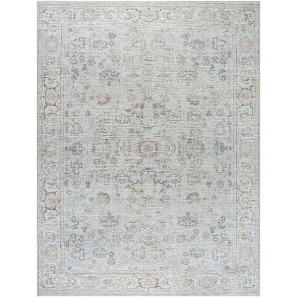 Livabliss Our PNW Home Olympic Light Blue Traditional 9 ft. x 12 ft. Indoor Area Rug
