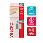 VELCRO® Brand Removable Mounting Tape 15ft x 3/4in Roll. White