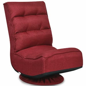 wine red armchair