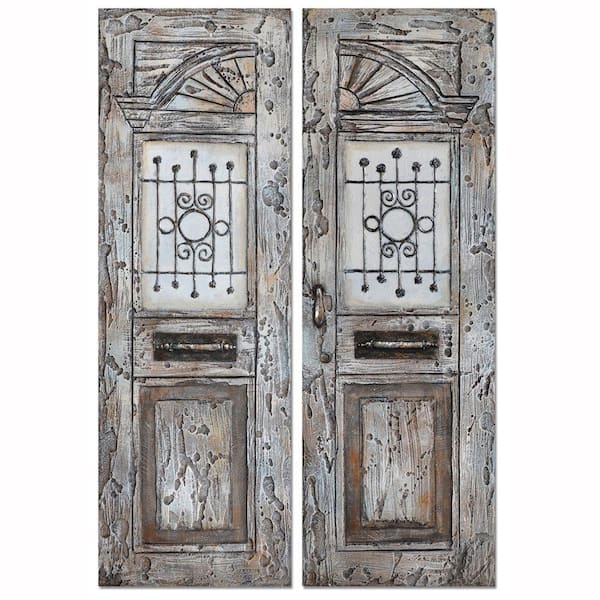 Yosemite Home Decor 59 in. x 39 in. "The Entrance" Hand Painted Wall Art