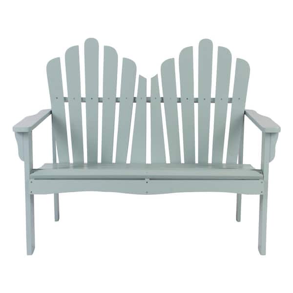 Shine Company Westport Cedar Wood Outdoor Loveseat Bench 43.50 in. - Dutch Blue