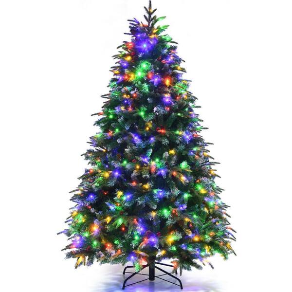 thumbnail image 2 of 6 Ft Pre-Lit Premium Green Blue Fir Artificial Christmas Tree With 600 Multi Color LEDs 2 of 4