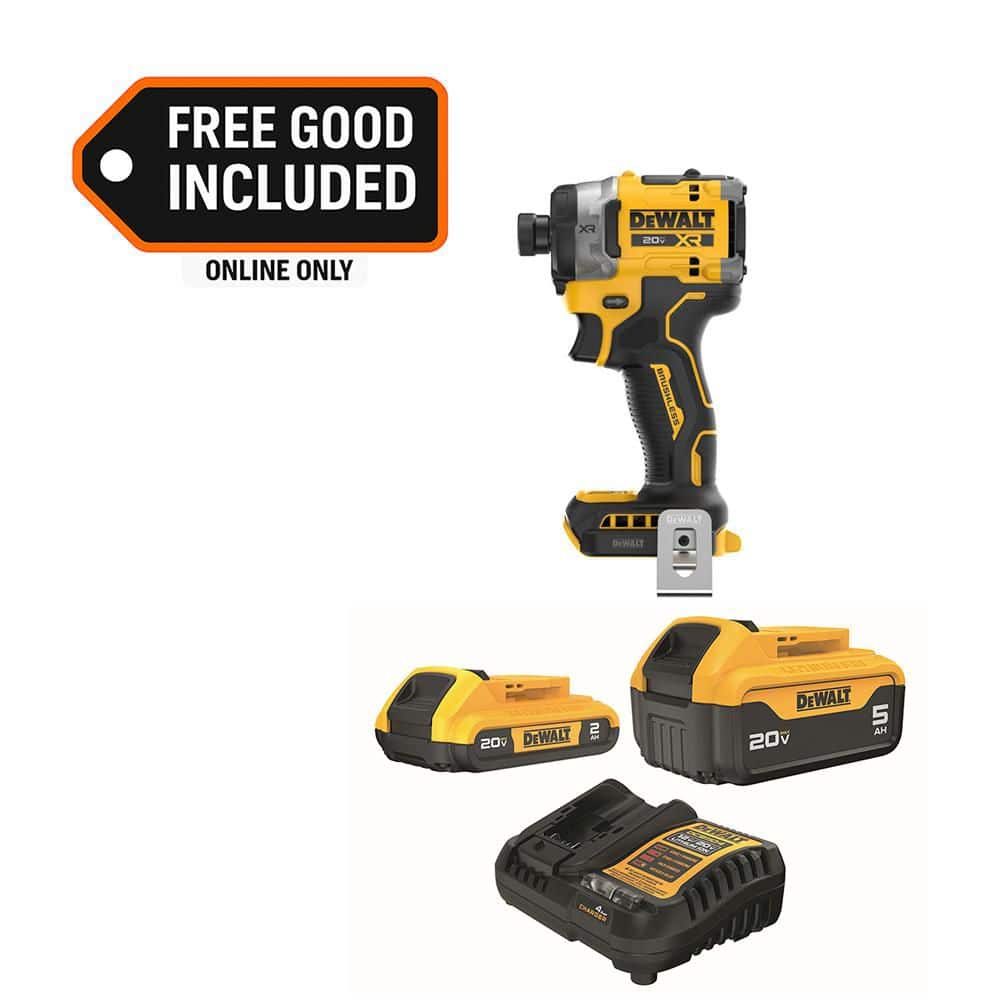 DEWALT 20-Volt MAX XR Lithium-Ion Cordless Impact Driver with 20