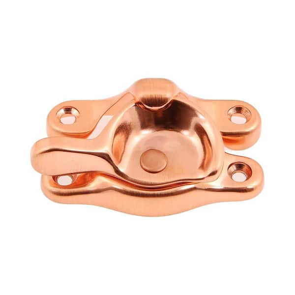 Bright Copper Solid Brass Small Window Sash Lock