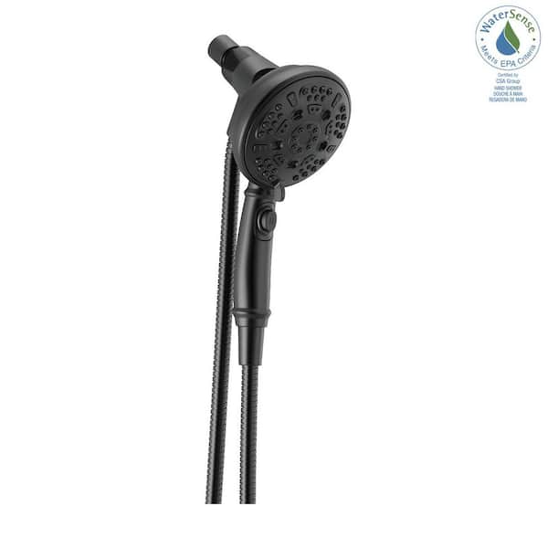 SureDock 7-Spray 5 in. Single Wall Mount Handheld H2Okinetic Shower Head in Matte Black SureDock 7-Spray 5 in. Single Wall Mount Handheld H2Okinetic Shower Head in Matte Black
