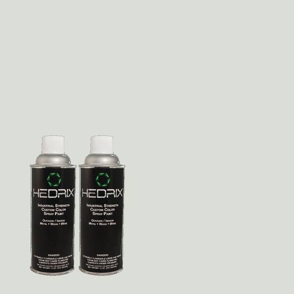 Hedrix 11 oz. Match of PPU12-13 Urban Mist Flat Custom Spray Paint (8-Pack)