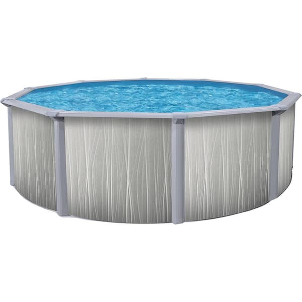 Marion 24 ft. Round 52 in. Deep Hard Sided Above Ground Standard Pool Package