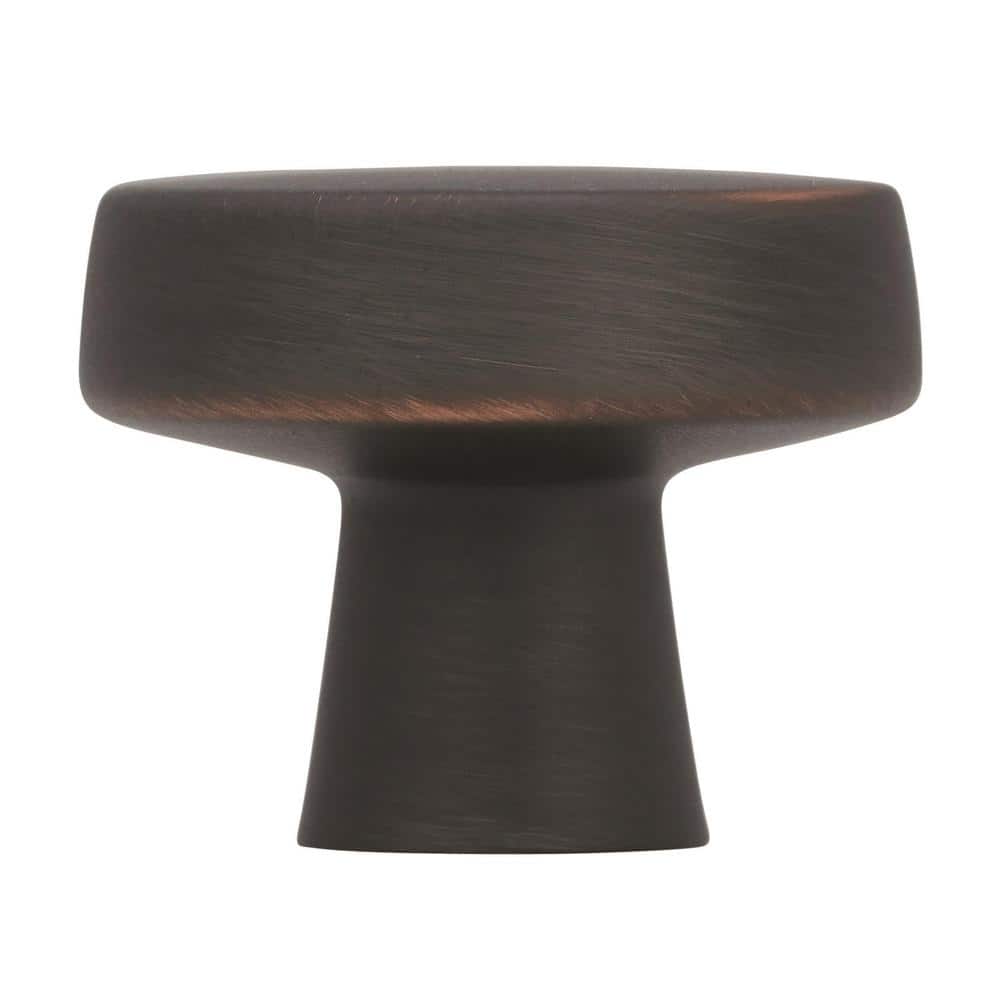 Oil Rubbed Bronze Round Cabinet Knob with Mounting Hardware