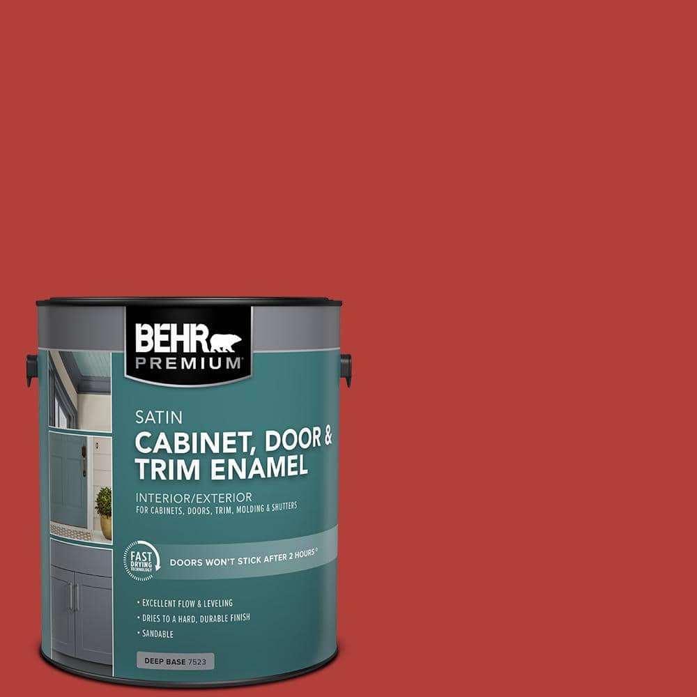 1 gal. #170B-7 Red Tomato Satin Enamel Interior/Exterior Cabinet, Door & Trim Paint price history on PriceWatchPro