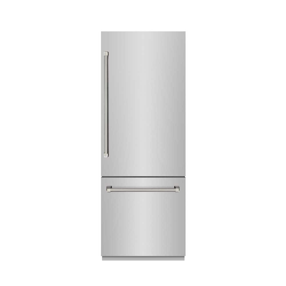 Autograph 30 in. Built-In Bottom Freezer Refrigerator in Stainless Steel with Gray Interior and Nickel Helix Handles price history on PriceWatchPro