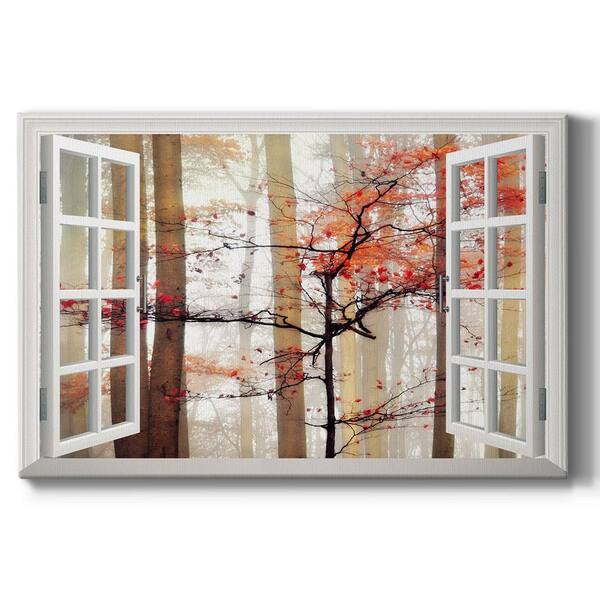 Wexford Home Orange Awakening 24 in. x 36 in. White Stretched Canvas ...