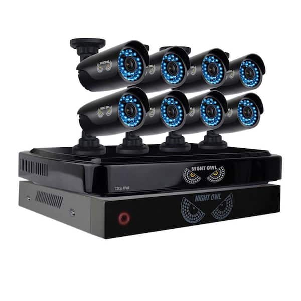 Night Owl 8-Channel Smart HD Video System with Uninterruptable Power Supply Battery Backup System, 2 TB HDD, (8) 720p Cameras