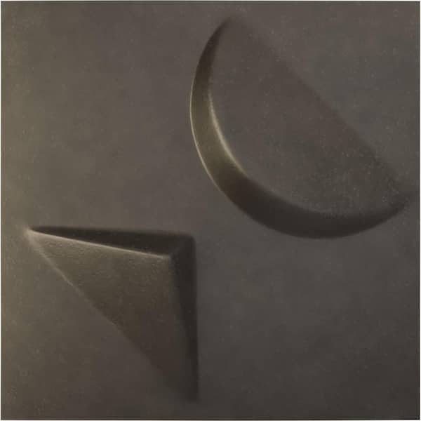 Ekena Millwork 11 7/8 in. x 11 7/8 in. Apollo EnduraWall Decorative 3D Wall Panel, Weathered Steel (12-Pack for 11.76 Sq. Ft.)