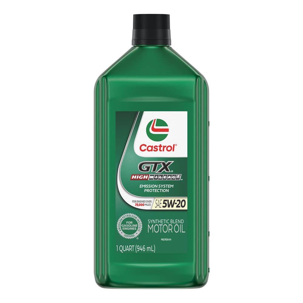 UPC 079191001486 product image for GTX High Mileage 5-Watt-20 Synthetic Blend Motor Oil, 1 qt. | upcitemdb.com