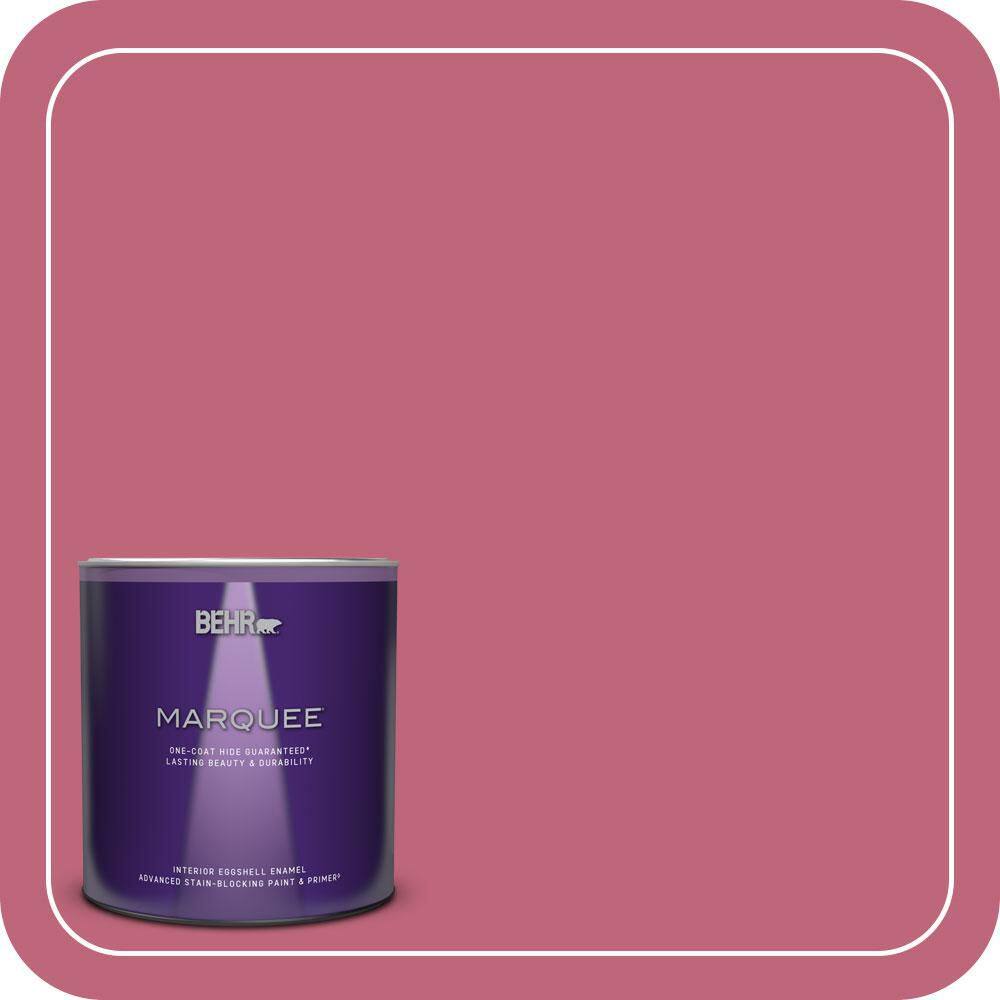BEHR MARQUEE 1 qt. #120D-4 Mulberry Eggshell Enamel Interior Paint ...