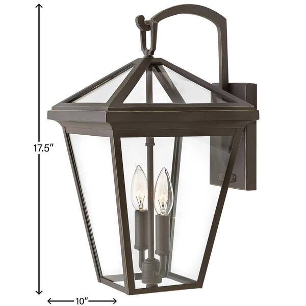 HINKLEY - Alford Place Medium Oil Rubbed Bronze Outdoor Wall Mount Lantern