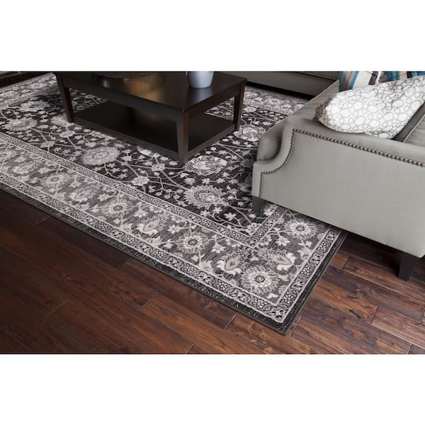 Lara Vase Anthracite 3 ft. x 4 ft. Area Rug